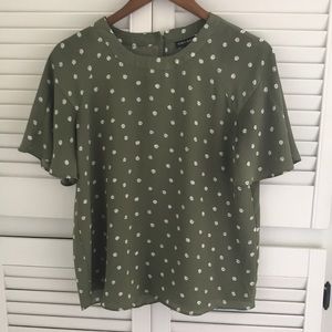 Sara Michelle green blouse